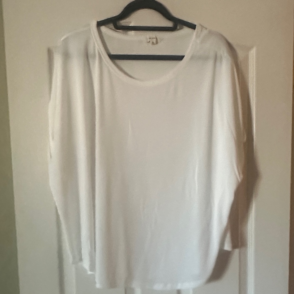 168 Lucky Brand White cap Sleeve oversized Top XXL